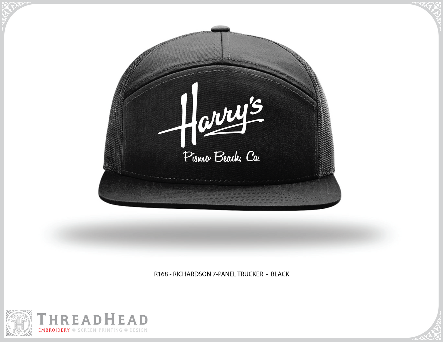 Black & White Hat (Flat bill)