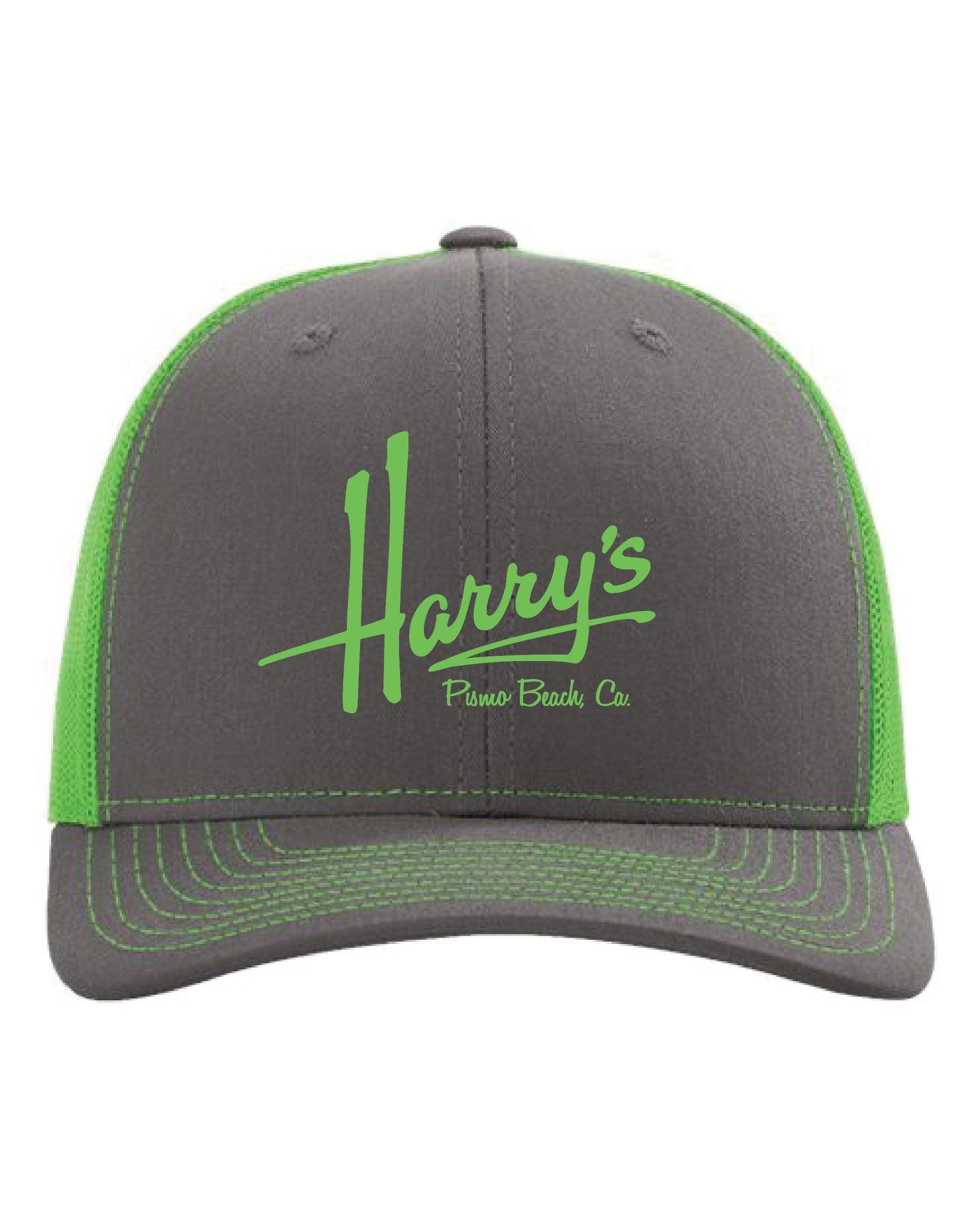 Charcoal Neon Green Hat