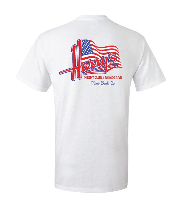 Unisex Harry's Patriotic Tee(White)